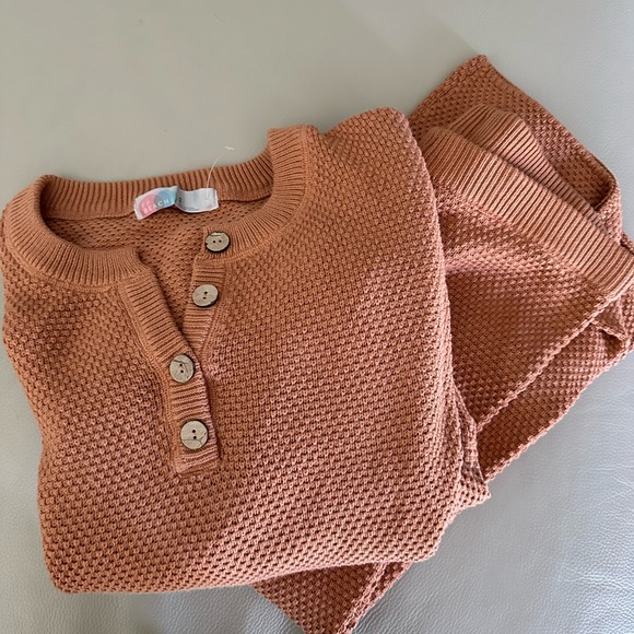 Hailee Sweater Set in Coconut - Picture 2 of 2